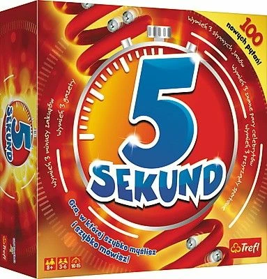 Lojë tavoline Trefl 5 Seconds Edition 2019, 3-6 lojtarë, 15 min, 8+, version polonisht