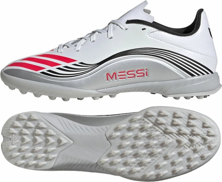 Atlete futbolli adidas për meshkuj, të bardha