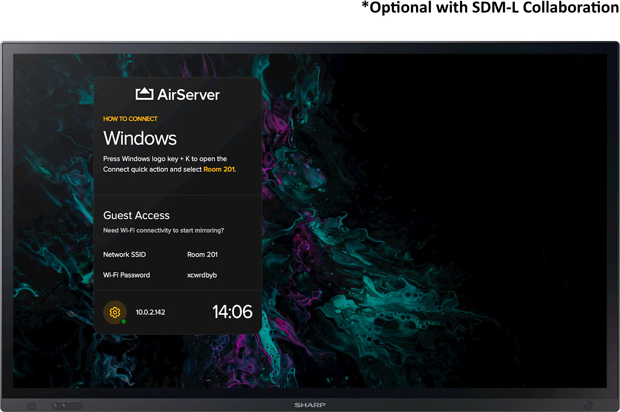 Ekran i madh SHARP NEC PN-LA652 65 inç UHD, interaktiv