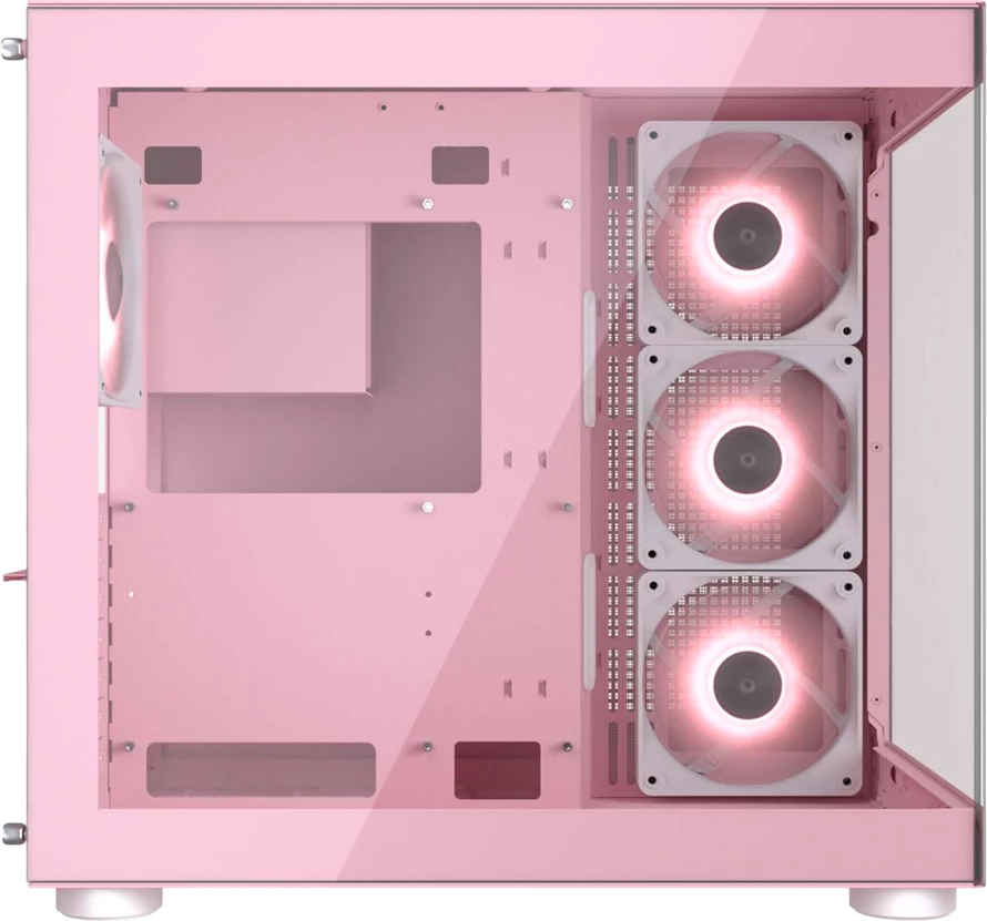 Kasë COUGAR FV150 RGB Midi Tower ATX, 4x120mm, USB-C, rozë