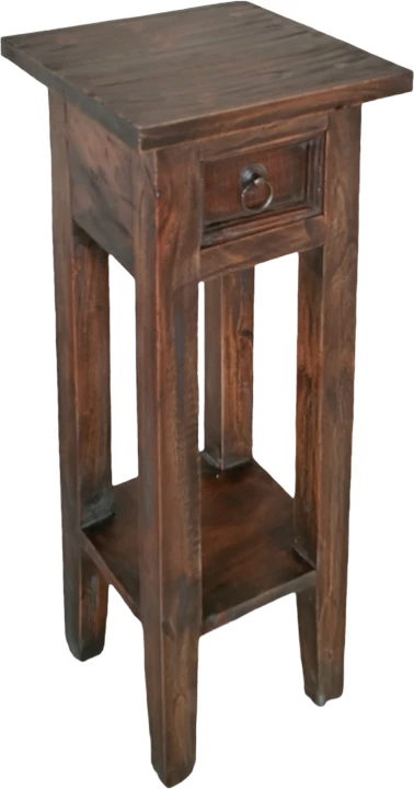 Tavolinë anësore Orkney, ngjyrë arre, dru mahogany, 25x25x67 cm