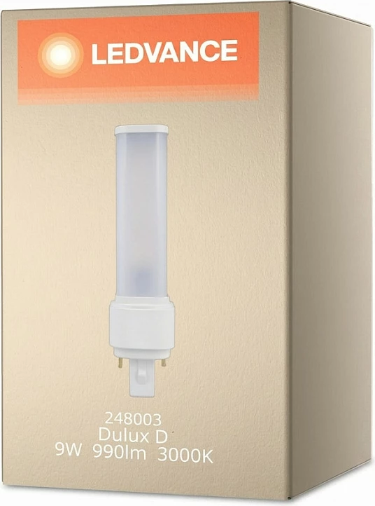 Llambë LED OSRAM LEDVANCE Dulux D26 EM V, 9W, 990 lm, 3000K, G24d-3