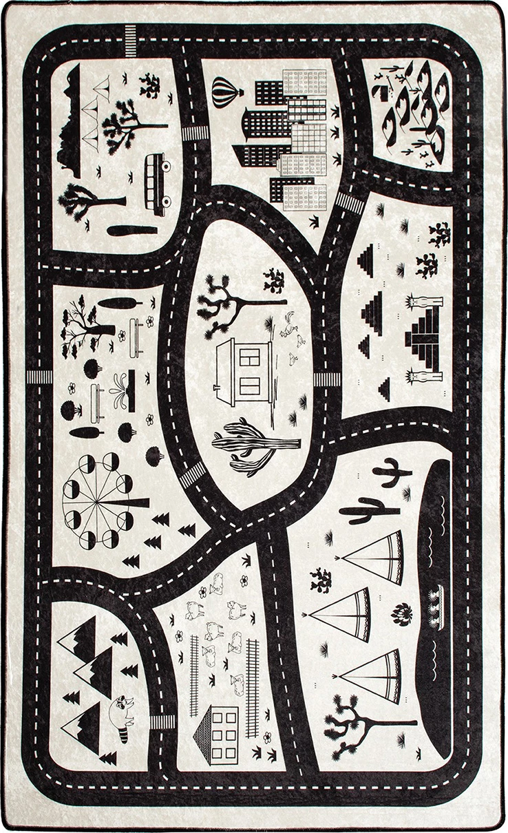 Qilim (140 x 190) Conceptum Hypnose, Black City