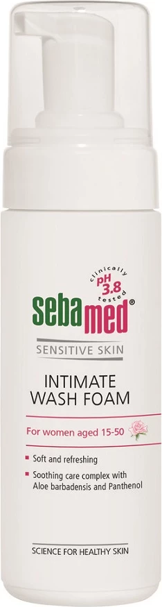 Shkumë larëse për higjienë intime për femra Sebamed pH 3.8, 150ml