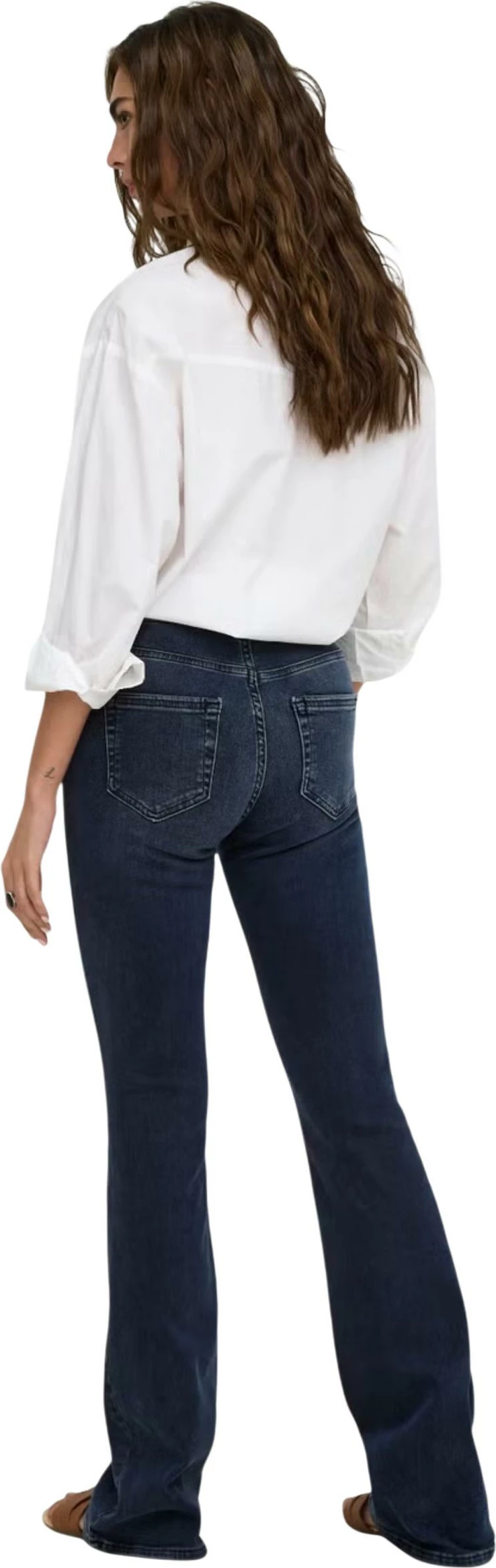 Xhinse për femra Only ONLBLUSH Mid Flared REA409, denim i errët [Madhësia: S/32]