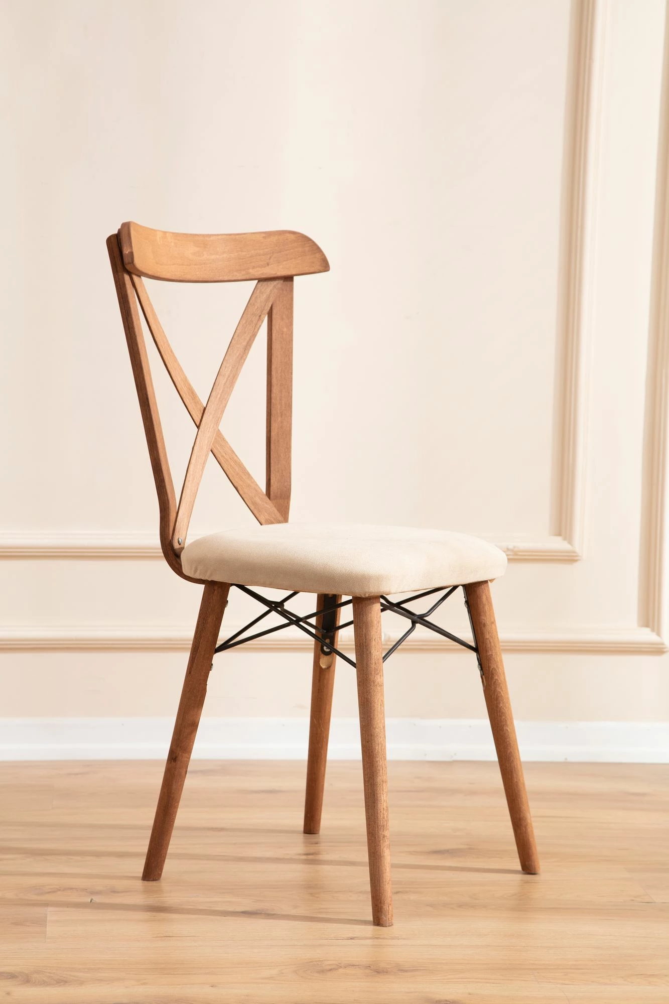 Tavolinë me karrige, zgjatshme, 5 copë, ngjyrë kafe, Skye Decor, Cenova