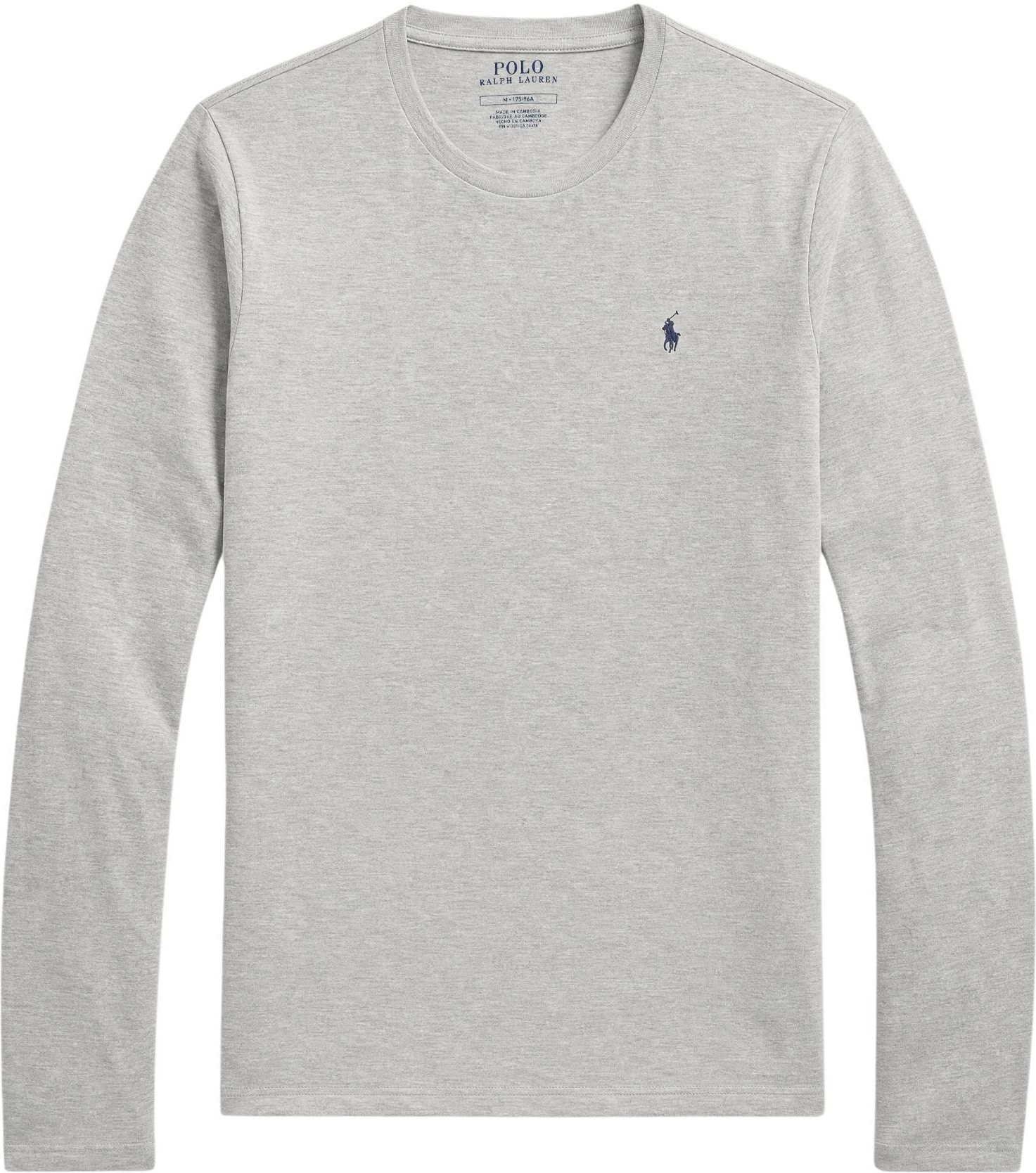 Maicë e brendshme me mëngë të gjata për meshkuj Ralph Lauren L/S Crew Sleep Top 714844759003, e hirtë [Madhësia: XXL]