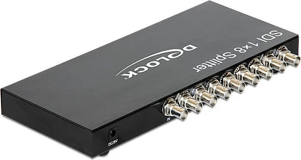 Splitter SDI DeLOCK 93253, 1x SDI In - 8x SDI Out, BNC, 1080p, metal