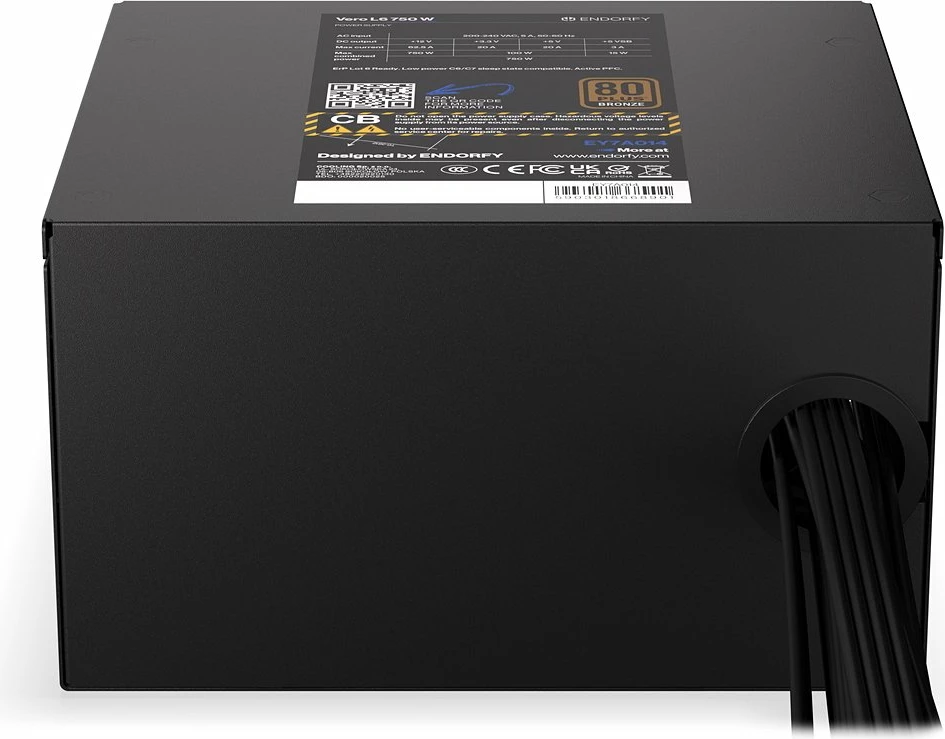Furnizues rryme Endorfy Vero L6 EY7A014 750W ATX 3.1 80 Plus Bronze i zi