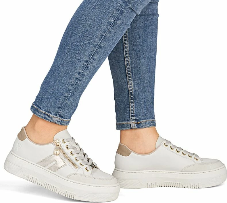 Atlete platforme për femra Rieker, bezhë