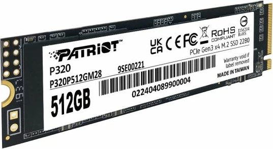 SSD Patriot P320 512GB M.2 NVMe PCIe Gen3 x4 2280