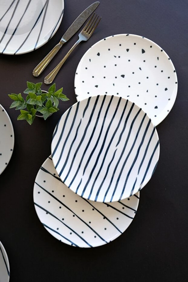 Set pjatash ëmbëlsirash (6 copë), Hermia Concept, TVL6PTPRS1108