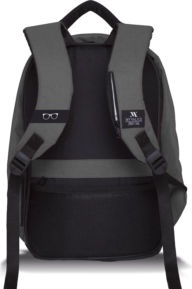Çantë shpine për laptop, ngjyrë gri, Zoozie Bags, 2754