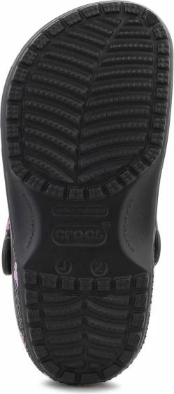 Atlete lifestyle për fëmijë Crocs Classic Flower Clog 212670-001, të zeza