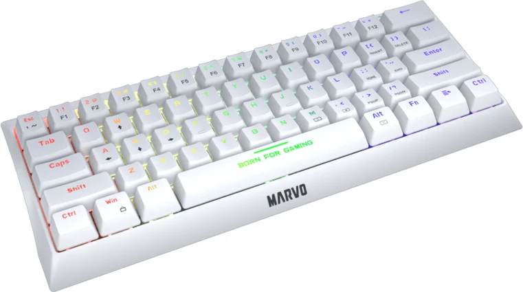 Tastierë MARVO KG962G WH EN-R