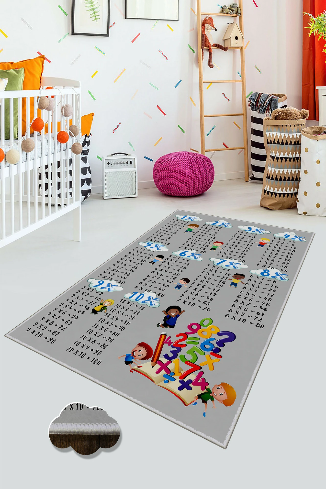 Qilim shumëngjyrësh për fëmijë, Conceptum Hypnose, WOOKECE030, 160x230cm