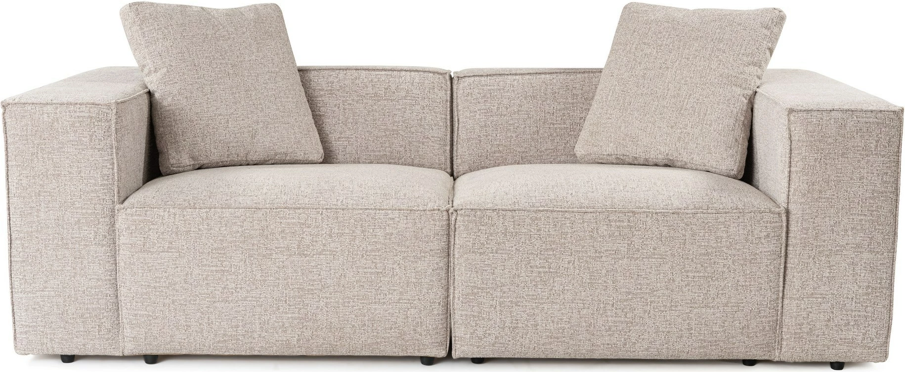 Divan dy vendësh Atelier del Sofa, Lora 2 vendësh, ngjyrë moka