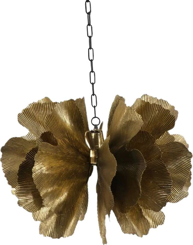Llambë varëse Blossom, metal, ngjyrë kafe ari, 71x71x50cm