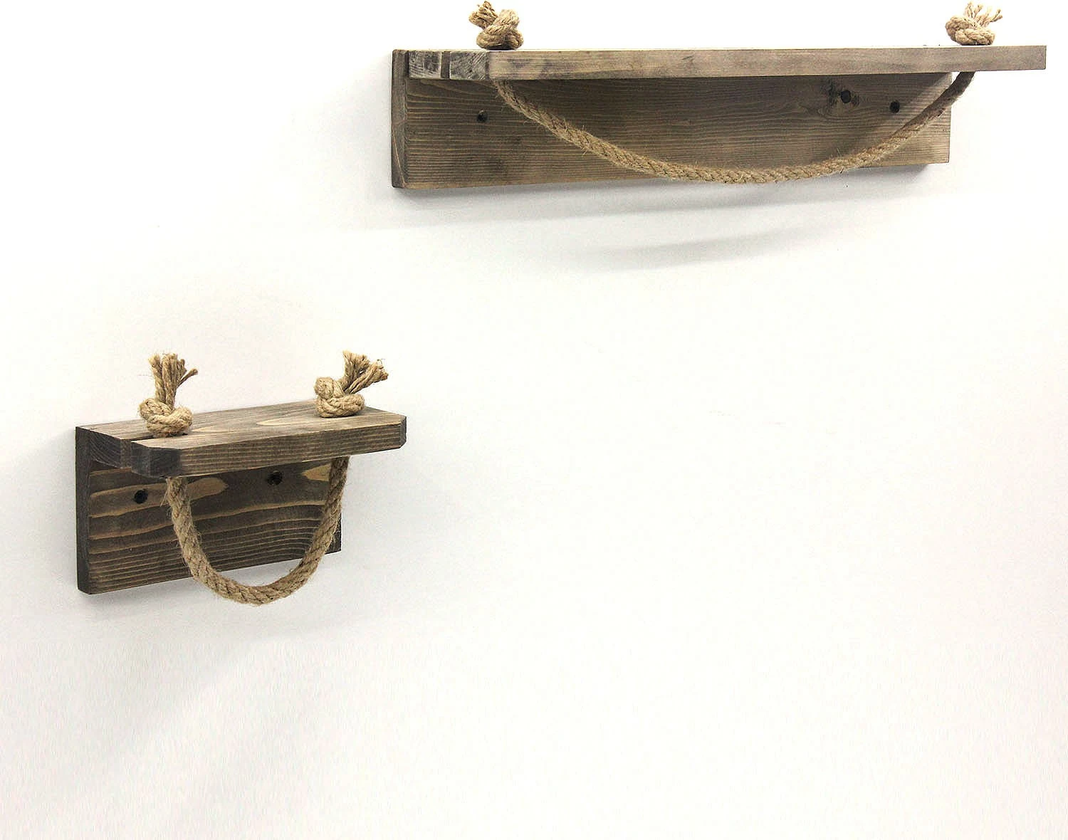 Raft muri Hanah Home, Aa131, dru bredhi, ngjyrë arre, set 2 copë
