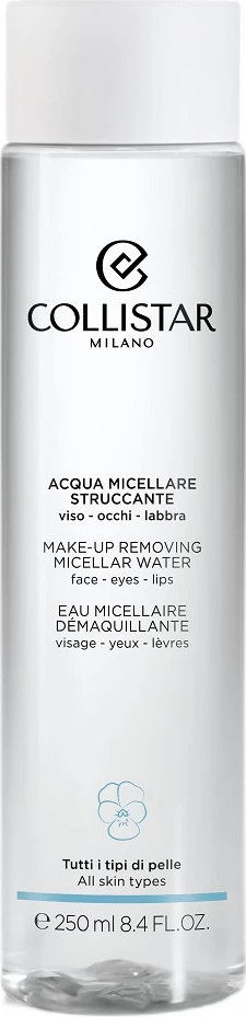 Ujë micelar për heqje të make-up-it Collistar për femra, 250ml