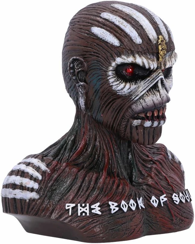 Kuti dekorative bust skulpturë NEMESIS NOW Iron Maiden The Book of Souls, rezinë, e pikturuar me dorë