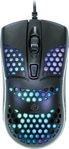 Maus gaming Rebeltec GHOST me tela, 3200 DPI, i zi