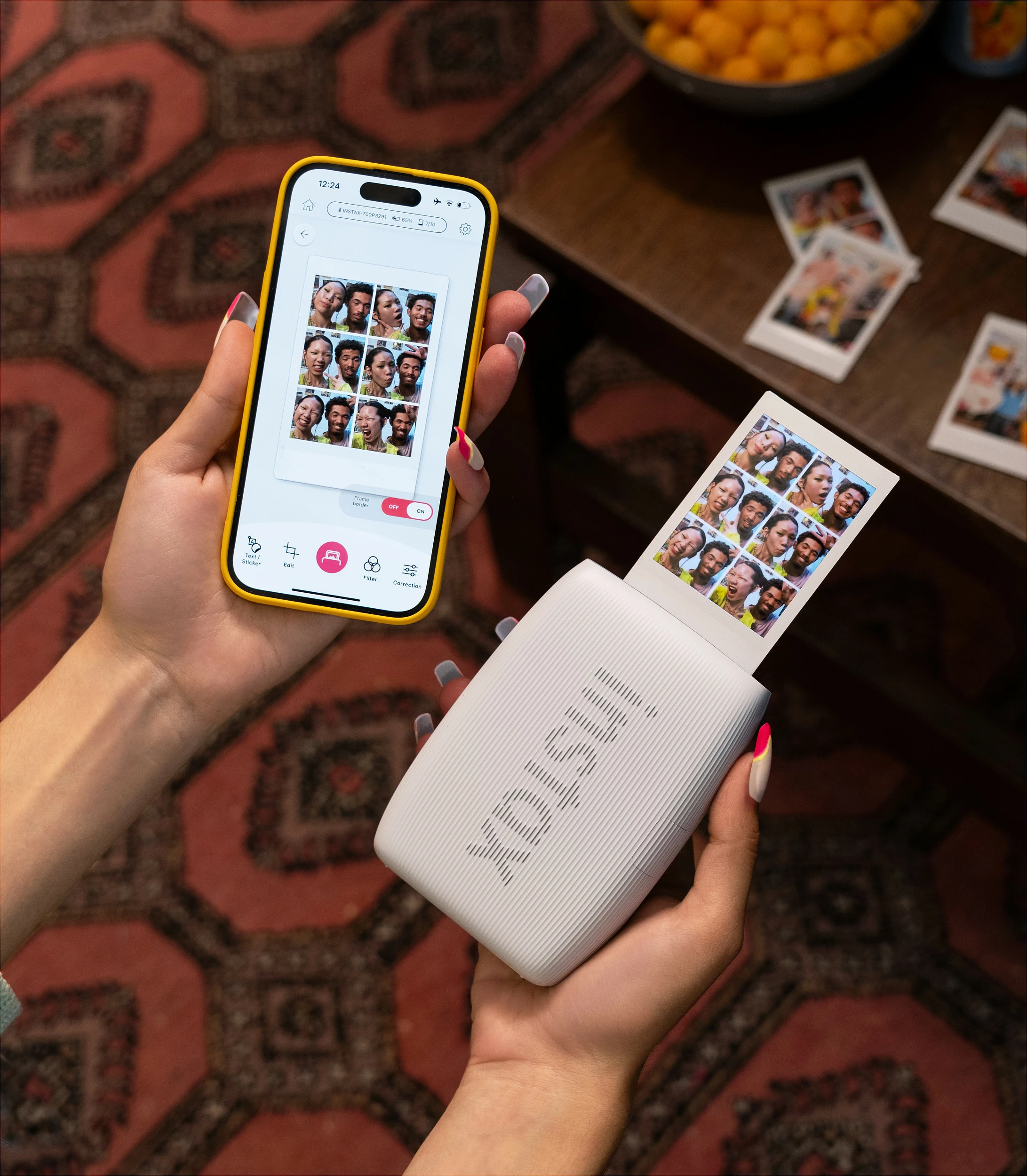 Printer foto instant Fujifilm instax mini Link 3, Bluetooth, 800 x 600 DPI, 6.2x4.6 cm, Rose Pink