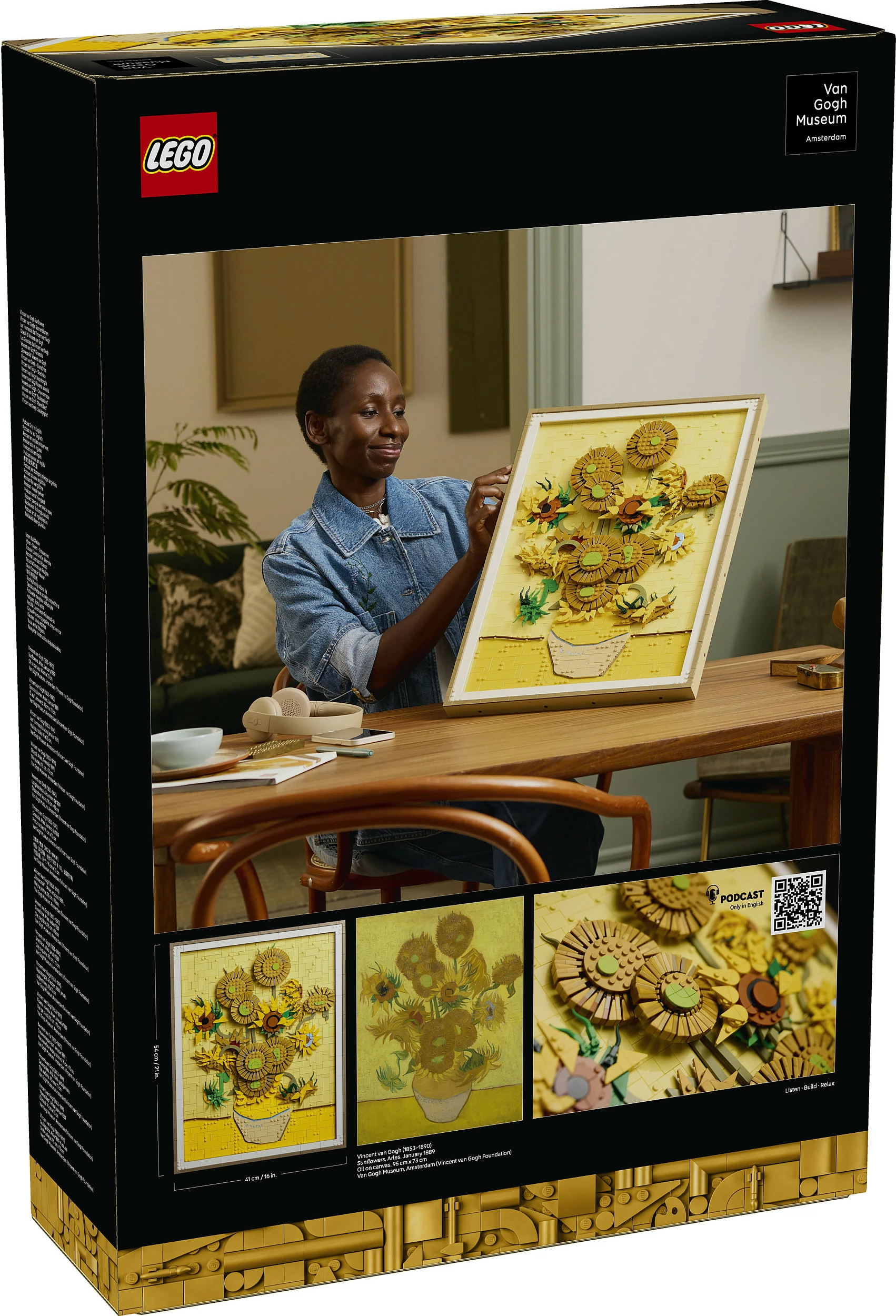 Set ndërtimi LEGO Art 31215 Vincent van Gogh Sunflowers, shumëngjyrësh