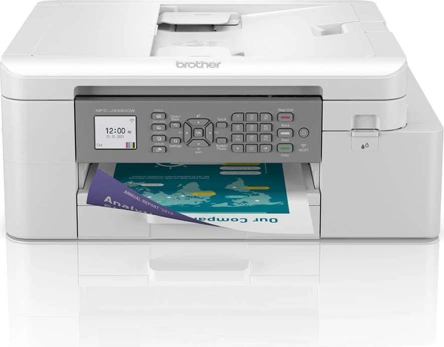 Printer multifunksional Brother MFC-J4340DW, inkjet, ngjyra, A4, i bardhë