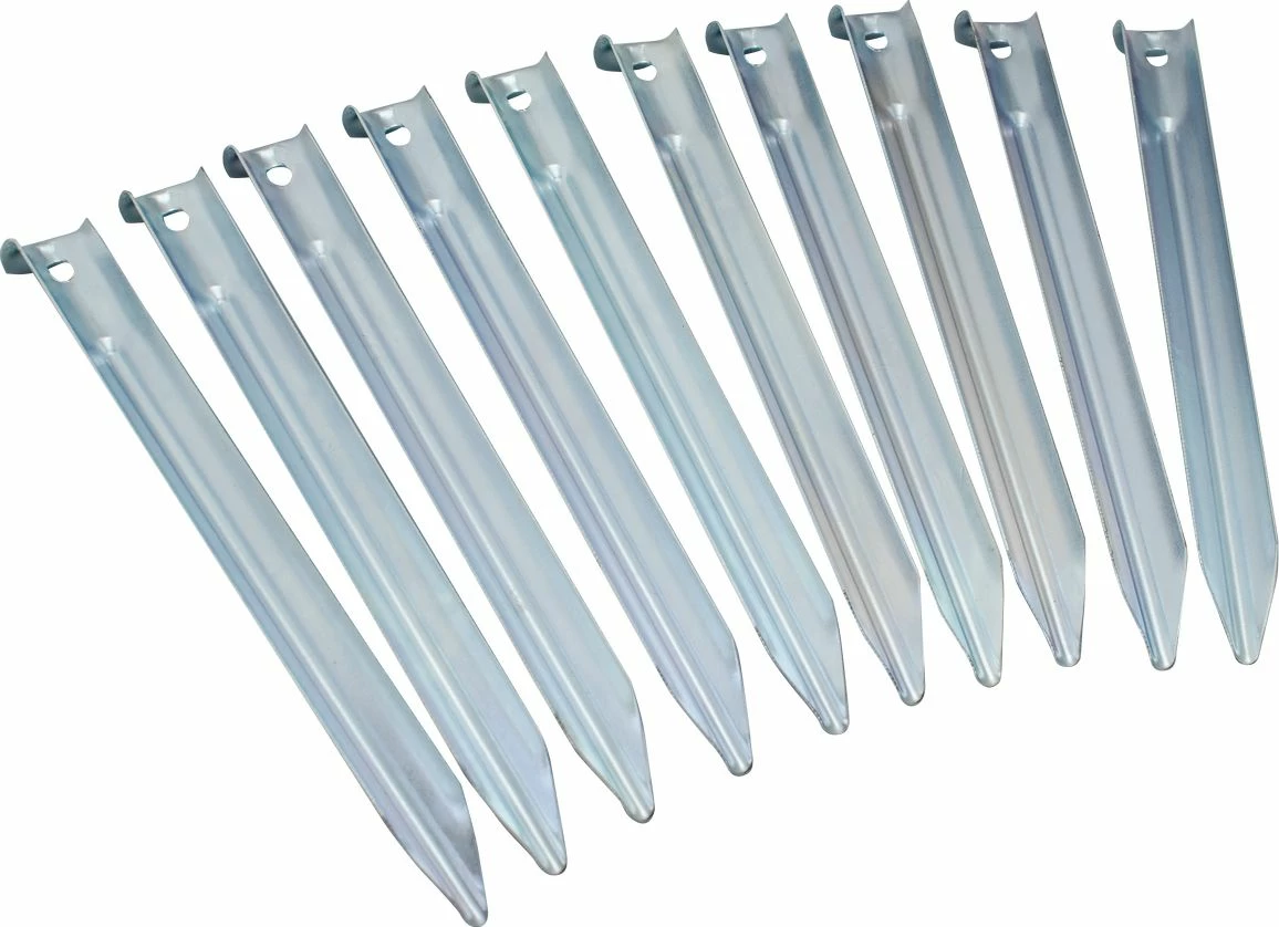 Kunjë për tendë Rockland 18 cm, çelik, set 10 copë