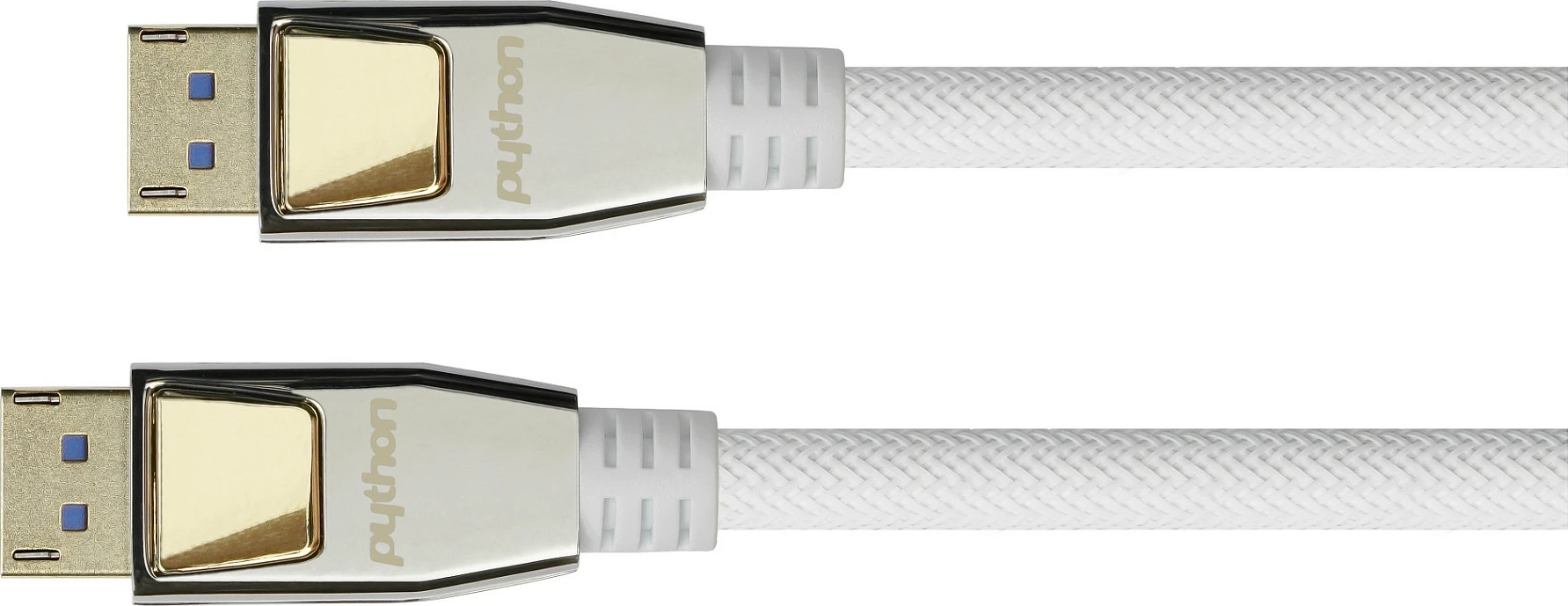 Kabel DisplayPort PYTHON Series DP 2.0, 0.5m, 8K, i bardhë