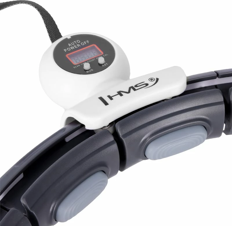 Hula hop me magnet e peshë HMS HHM15, i zi