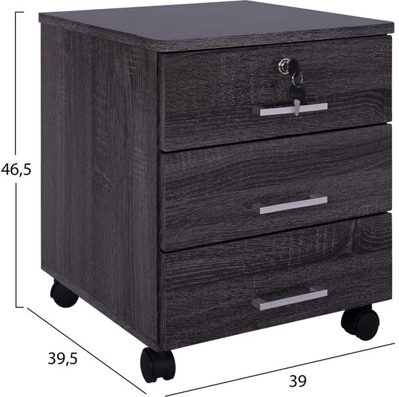 Sirtar për zyre, ngjyrë gri, FH2282.01, 39x39.5x46.5 cm