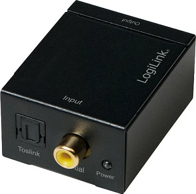 Konvertues audio LogiLink, Digital në Analog SPDIF/COAX, dalje RCA R/L, DC 5V