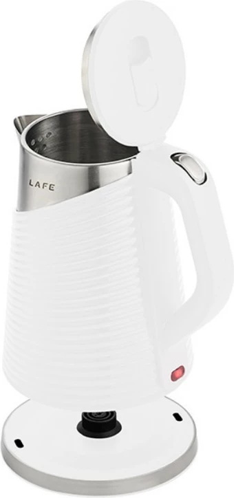 Zierëse uji elektrike, Lafe, LAFCZA47469, 1.8 L, 1800 W, mure të dyfishta, filter gëlqereje, Cool Touch, e bardhë çelik