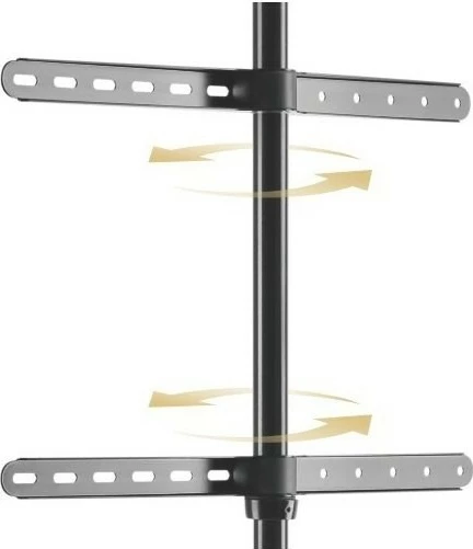 Këmbalec dyshemeje për TV Techly ICA-TR18SAM, 45-65 inç, 32kg, dru/zezë