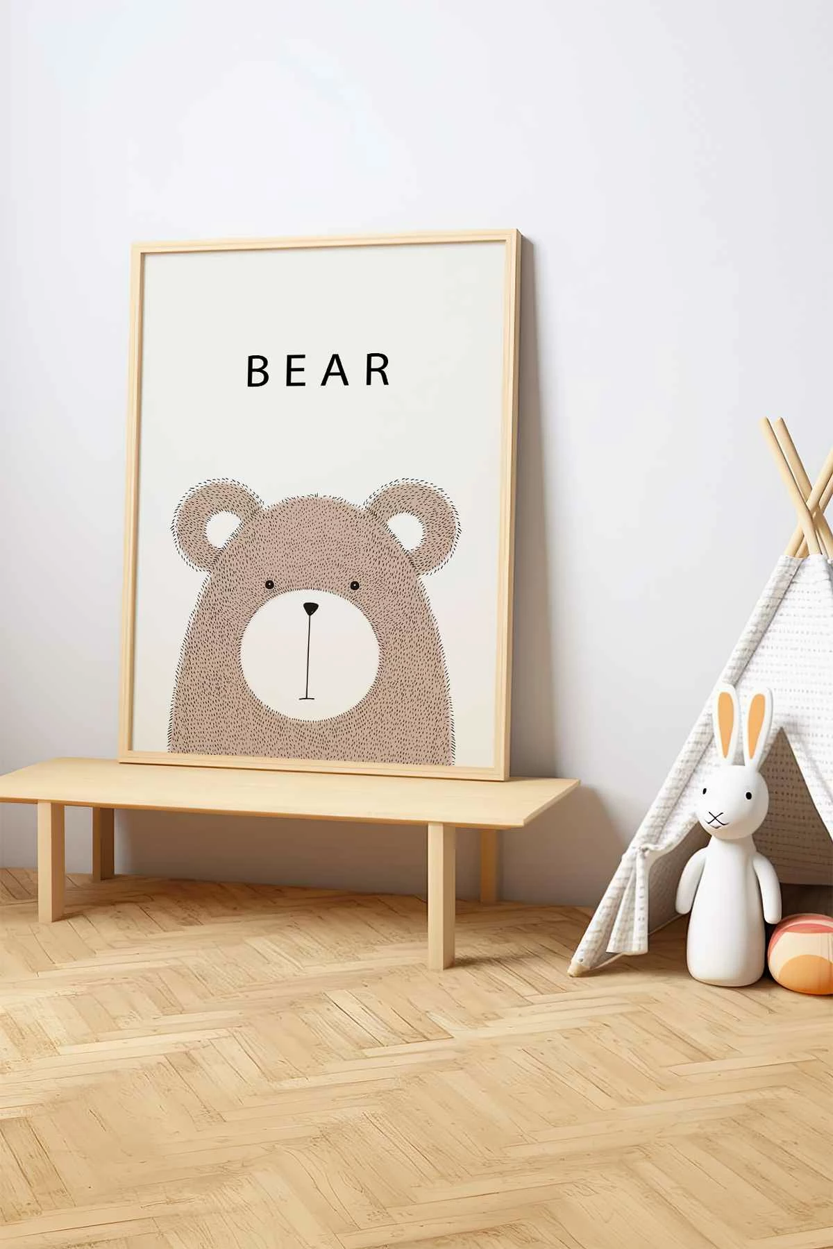 Pikturë dekorative me kornizë MDF, ari, Wallity, Teknrsymdf - 43, 33x48cm