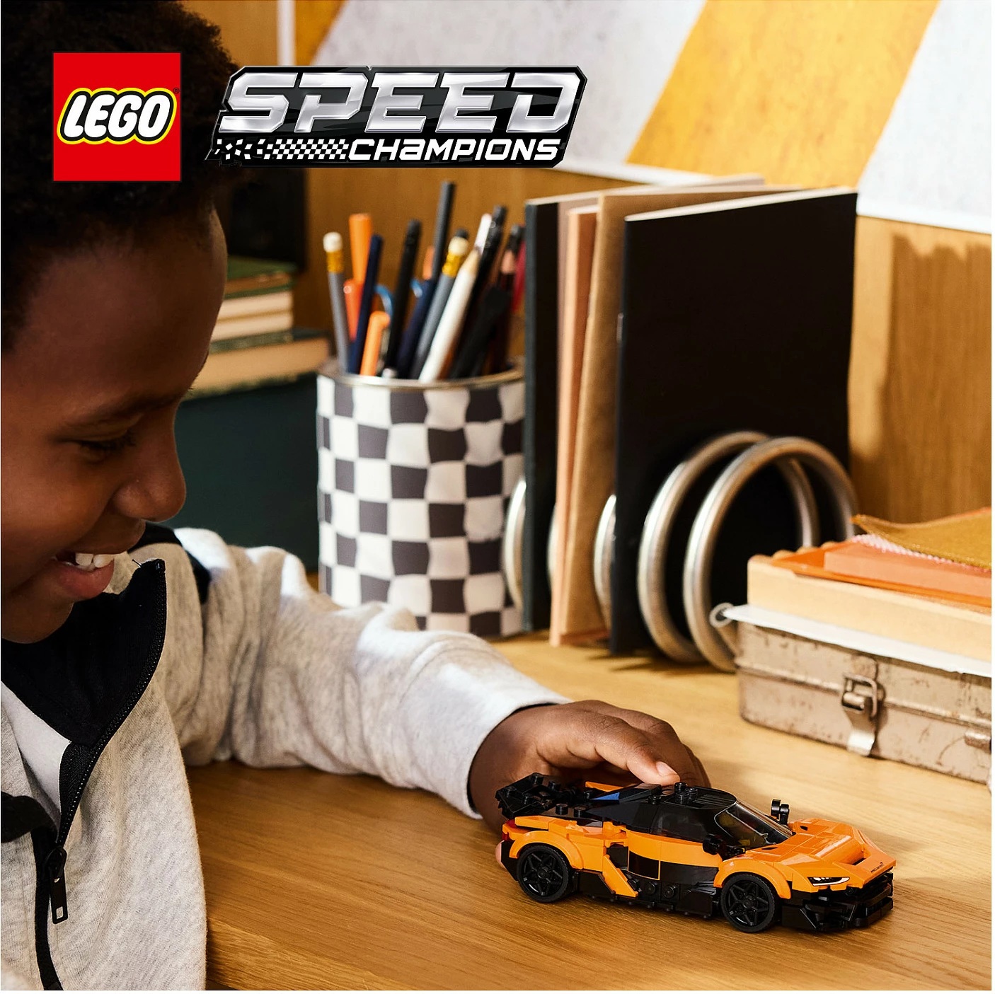 Set ndërtimi LEGO Speed Champions McLaren W1 77257, 287 copë, 9+, portokalli/zi