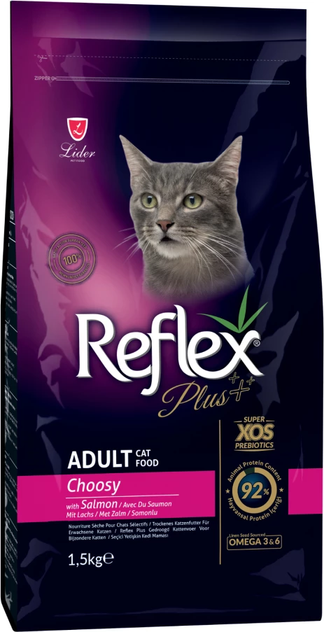Reflex Plus Choosy Ushqim për Macet e Rritura me Salmon 1,5kg