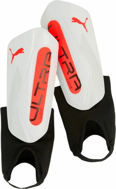 Mbrojtëse kaviljesh për futboll Puma, të bardha-portokalli