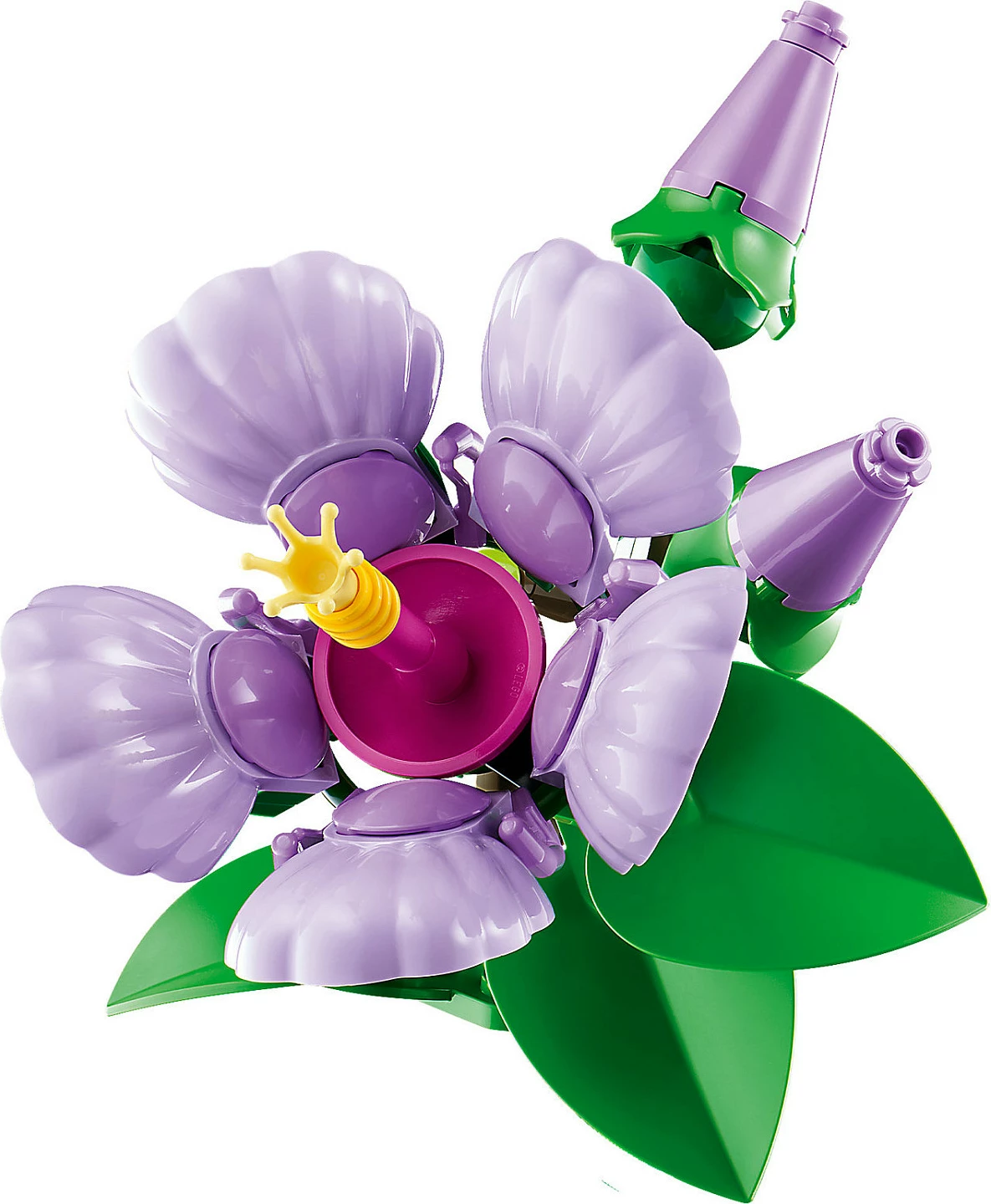 Set LEGO Icons 10372 Hibiskus, Botanicals, 660 copë, lule lejla me vazo blu