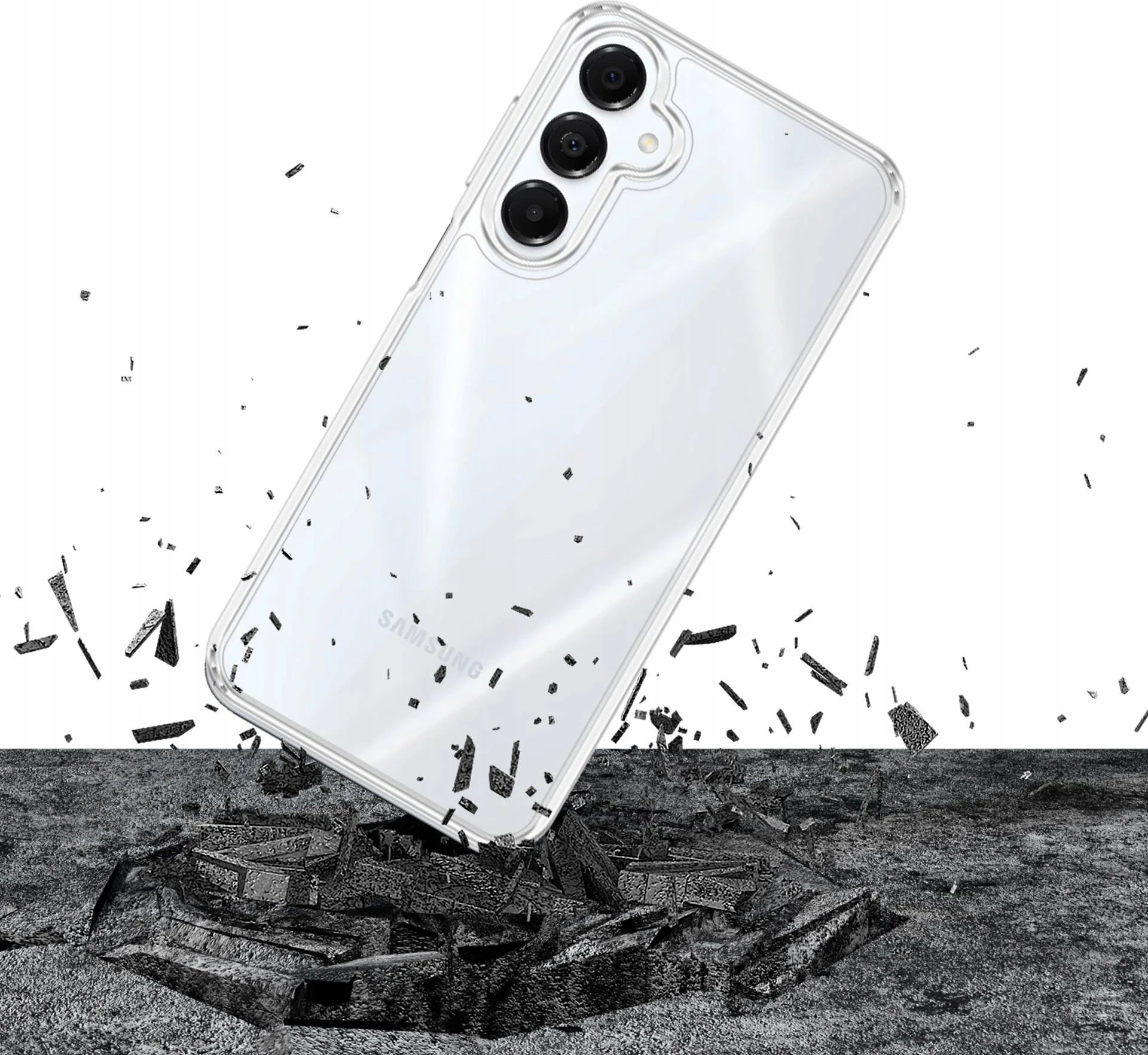 Mbështjellës 3MK Armor Case për Samsung Galaxy A17 5G/4G, TPU/PC, 1.5 mm, Absorber175, transparent