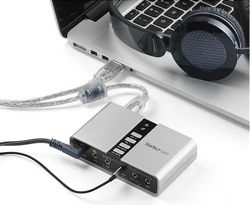 Adapter audio USB StarTech 7.1 me S/PDIF, 16-bit, argjendi