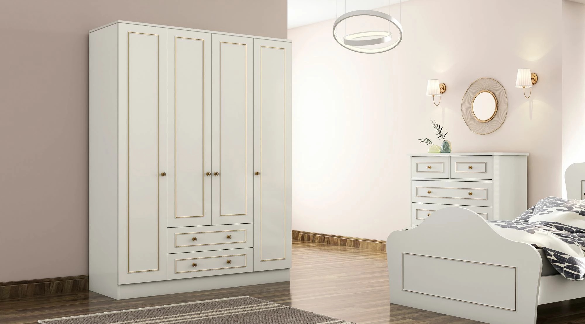 Set dhome për të rinj Skye Decor, ngjyrë e bardhë mat, Rb-080