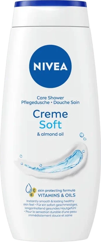 Xhel dushi Nivea Creme Soft për femra 250ml