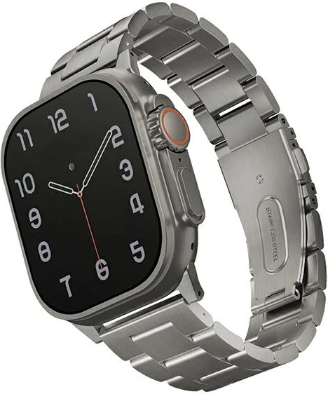 Rrip çeliku inox për Apple Watch UNIQ Osta, 42/44/45/49mm, Argjend