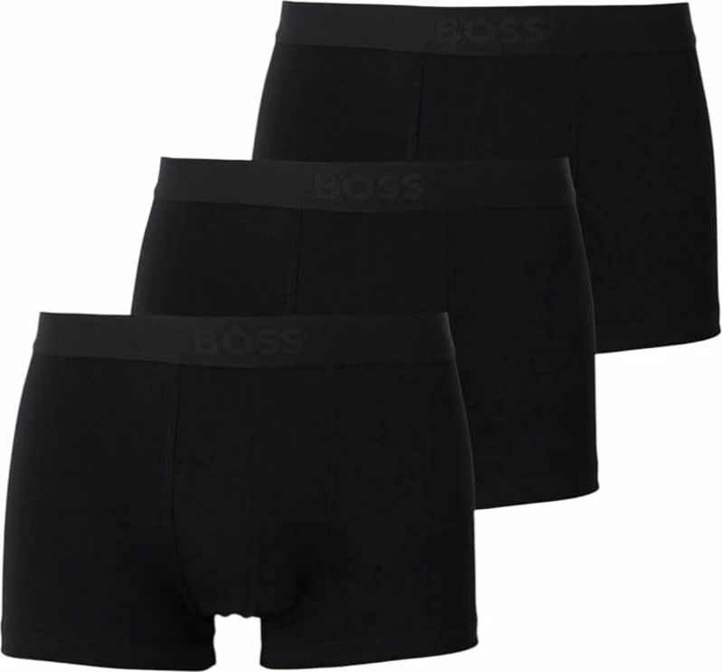 Të brendshme boxer Boss 50544263-002, të zeza, set 3 copë