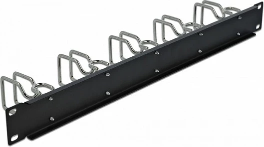 Panel menaxhimi kabllove DeLOCK 19" 1U, metal, i zi