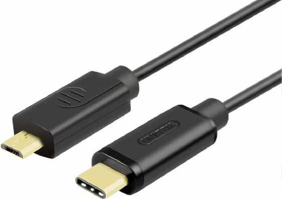 Kabllo USB-C - microUSB Unitek Y-C473BK 1 m e zezë