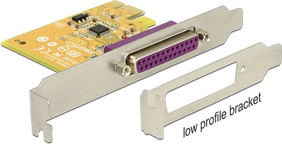 Kartë zgjerimi PCIe DeLOCK 89445, 1x port paralel (DB25), PCIe 2.0, low profile